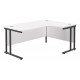 Olton Twin Cantilever Corner Office Desk